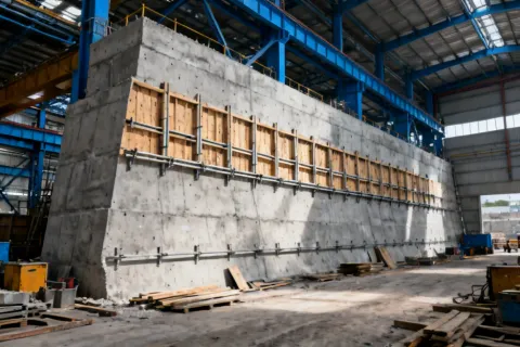 Industrial facility formwork